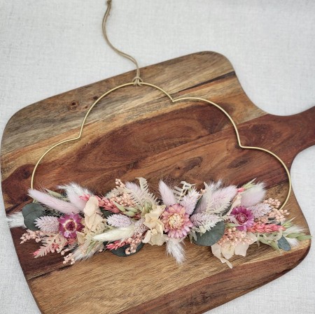 Trockenblumenkranz personalisierbar Wolke